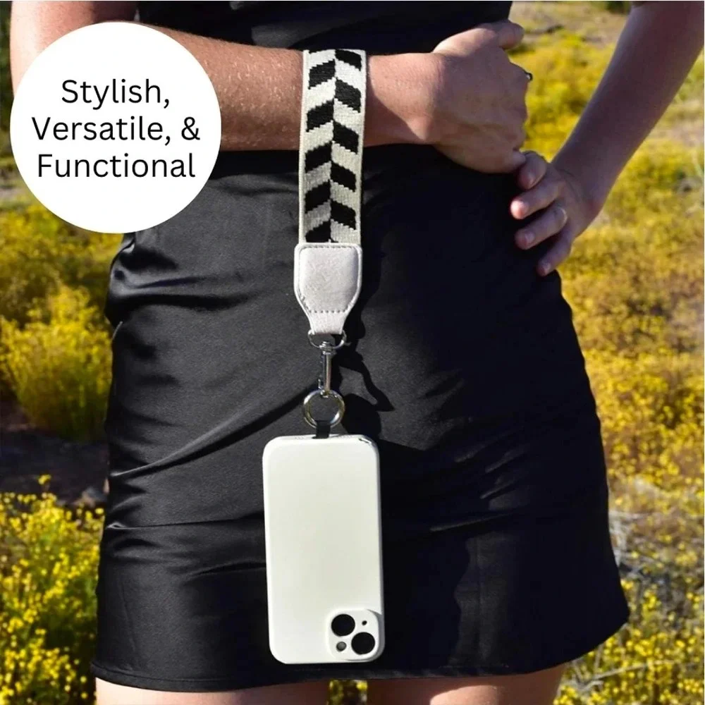 Cell Phone Lanyard Crossbody,Adjustable Cell Phone Strap with Wallet,Clip and Go
